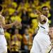 Michigan sophomore Trey Burke points in the game against Illinois on Sunday, Feb. 24. Daniel Brenner I AnnArbor.com